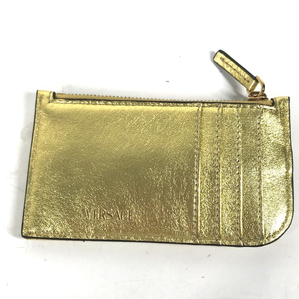 VERSACE Versace Visetos V Fragment Case Wallet Coin Purse Wallet/Coin Leather...